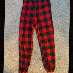 checkered pj pants